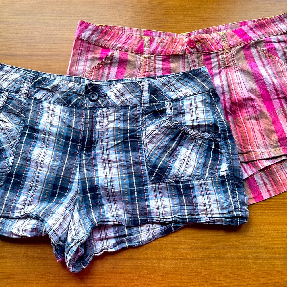 Y2k Plaid Shorts Bundle